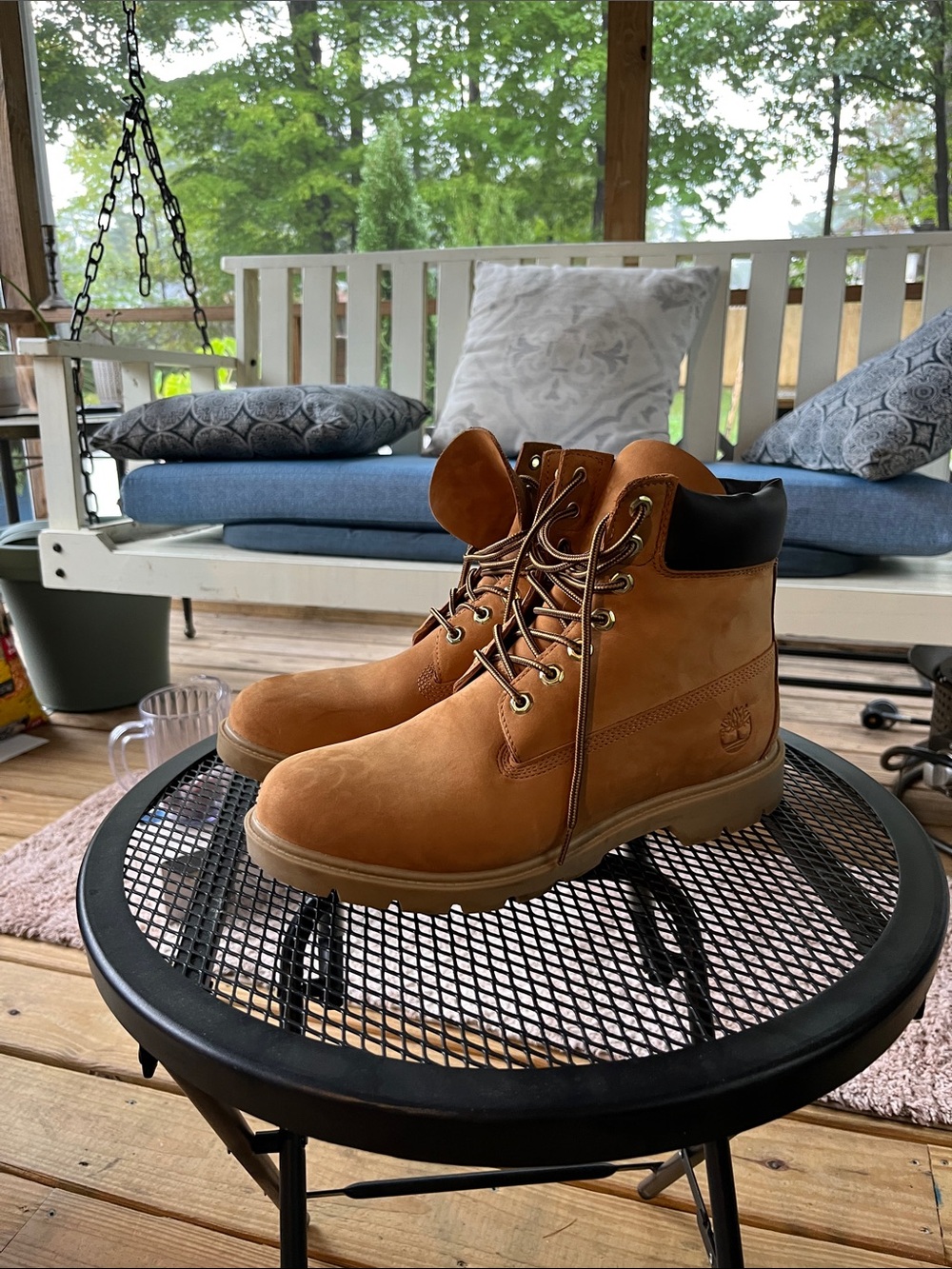 Timberland Men’s Wheat Nubuck Lace-Up Boots - Wheat/Tan